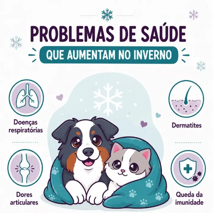 Publicação sobre problemas de saúde que aumentam no inverno